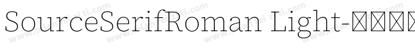 SourceSerifRoman Light字体转换